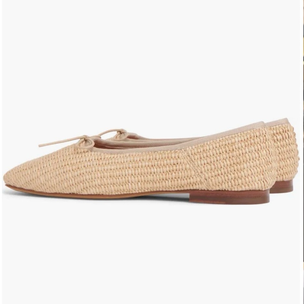 Mansur Gavriel Tan Woven Ballet Flats size 371/2 - Picture 3 of 8